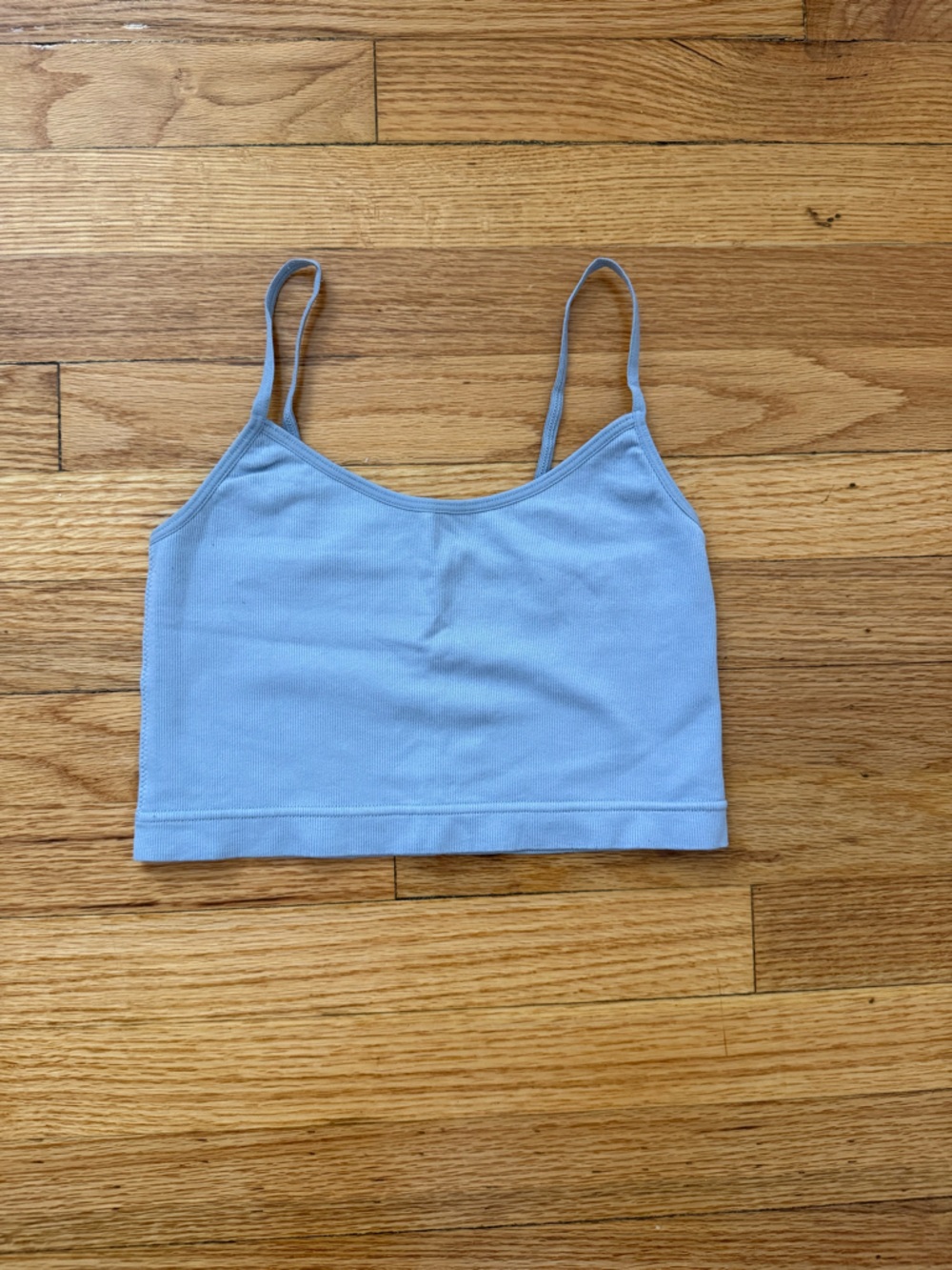 Garage Light Blue Cropped Tank Top